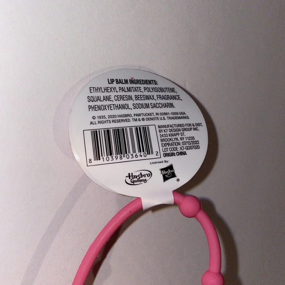 Hasbro candyland hand sanitizer and lip Set